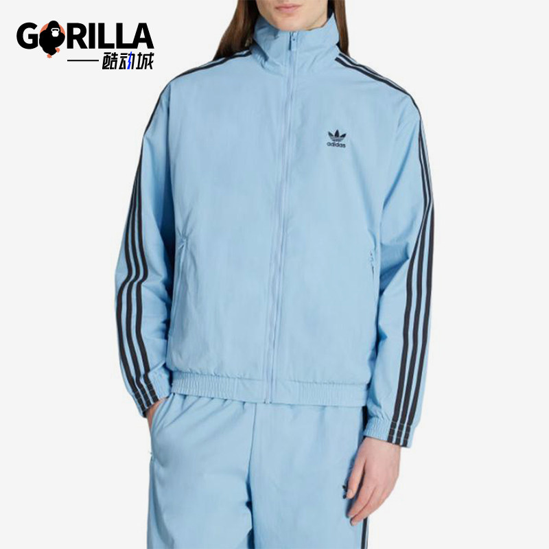 Adidas/阿迪达斯正品三叶草男士宽松立领时尚运动外套JY1331 - 实物图
