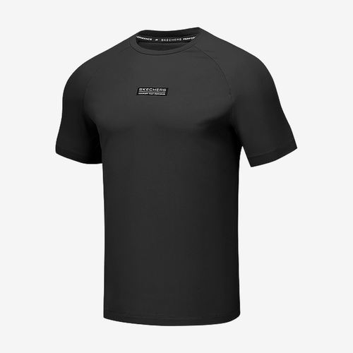 Skechers斯凯奇正品GODRI男透气速干插肩袖速干T恤P225M094-0018