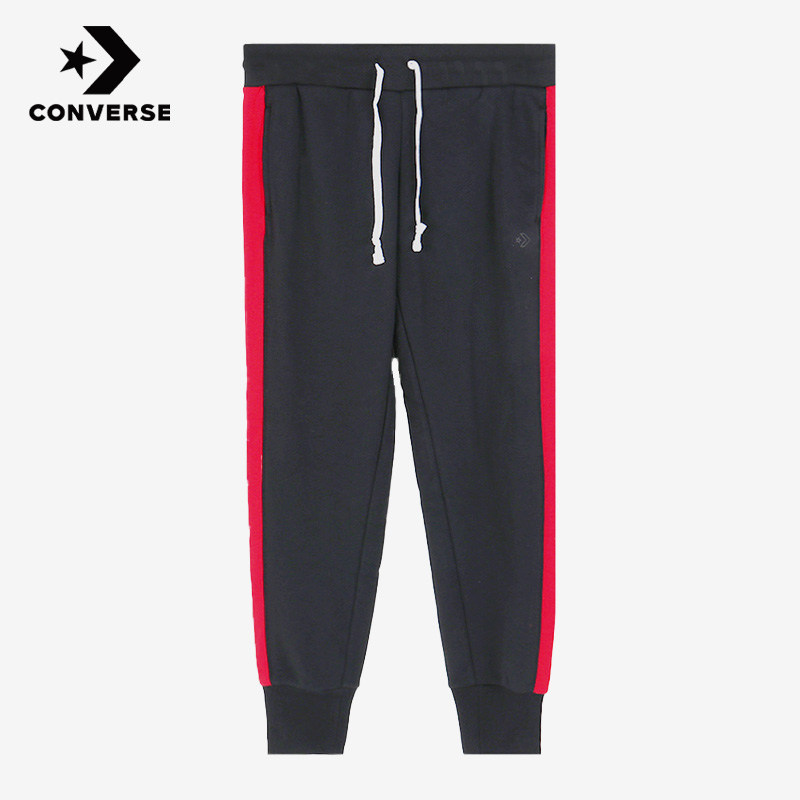 Converse匡威正品新款女子透气轻便运动休闲收口针织长裤10018007