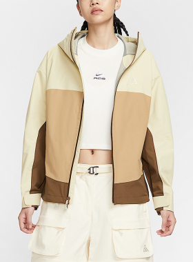 Nike/耐克正品Morpho女士连帽宽松拼接硬壳运动冲锋衣HJ0247-229