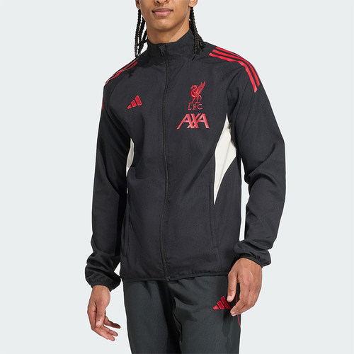 Adidas/阿迪达斯正品利物浦男士立领足球运动梭织夹克外套JV6572