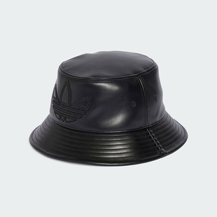 Adidas 三叶草男女亮泽感遮阳休闲运动渔夫帽IY4055 阿迪达斯正品