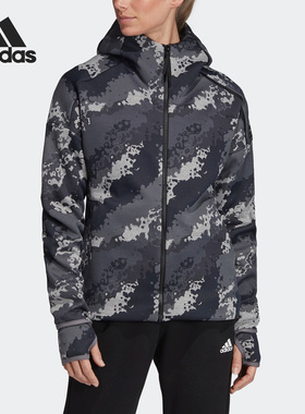 Adidas/阿迪达斯官方正品新款女子运动训练时尚连帽外套DT9395