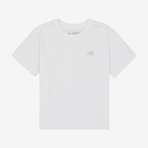 New Balance新百伦正品儿童透气薄款宽松圆领套头T恤7EG2E163-WT