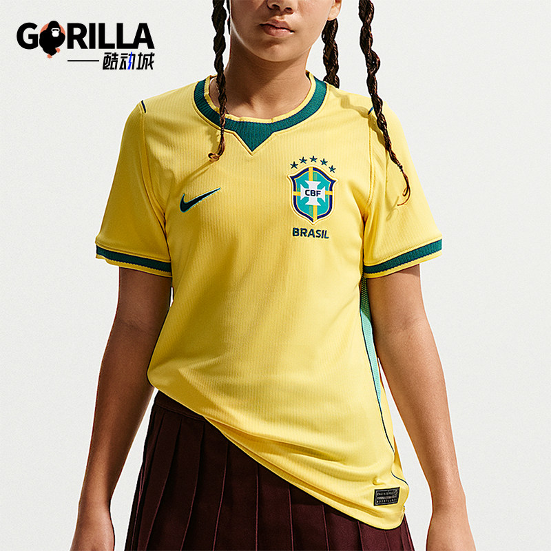 Nike/耐克正品Stadium新款儿童经典黄绿色时尚足球衣IO2231-724