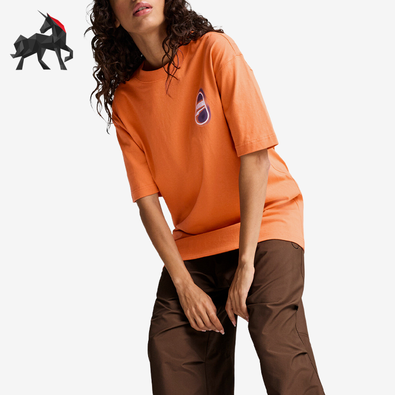 彪马男女运动时尚圆领短袖