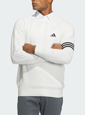 Adidas/阿迪达斯正品3 FF CREW男士高尔夫运动套头衫IN9049