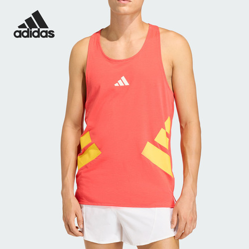 Adidas/阿迪达斯正品男士运动休闲舒适透气无袖上衣JY8625