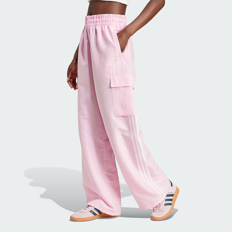 Adidas/阿迪达斯正品三叶草女士轻机能风工装运动裤JG8041 - 实物图