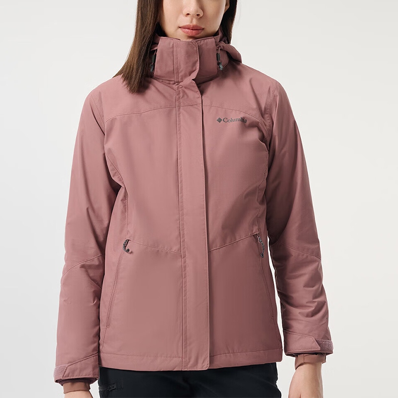 哥伦比亚女士保暖三合一冲锋衣