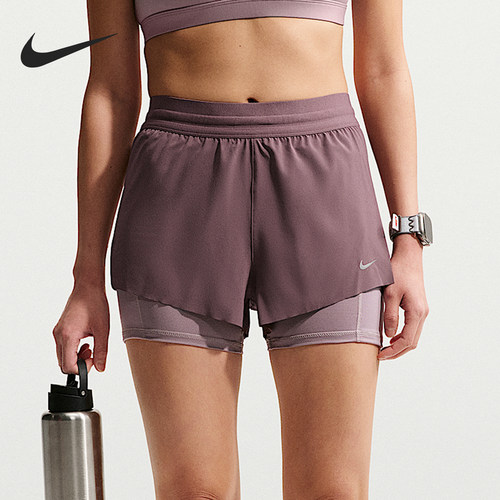 Nike/耐克正品2026年新款女士二合一轻盈经典跑步短裤HJ5377-502
