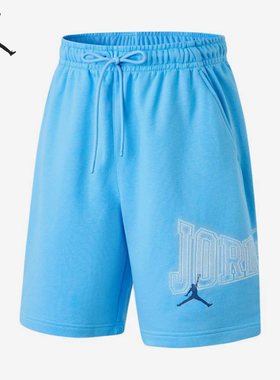Nike/耐克官方正品JORDAN新款男蓝色运动时尚柔软短裤IR1867-412