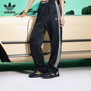 三叶草宽松休闲直筒女子运动长裤 HF7528 阿迪达斯正品 Adidas