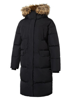 New Balance/NB正品女士连帽冬季保暖中长款羽绒服NPD42272-BK