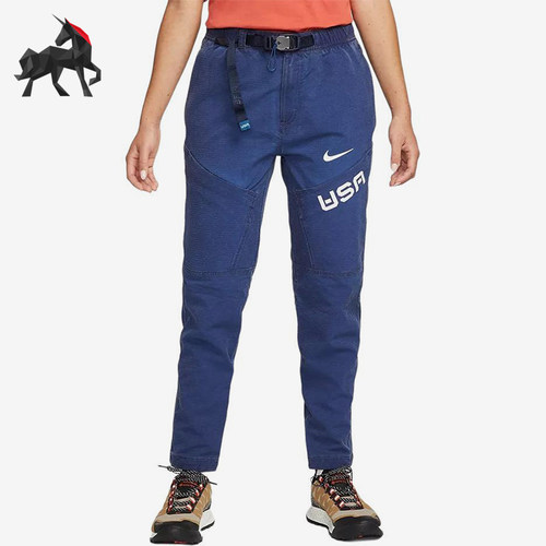 Nike/耐克正品女士运动透气松紧腰宽松束脚休闲裤DH1599-498
