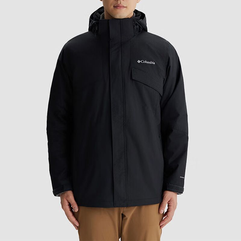 哥伦比亚男士抓绒三合一冲锋衣