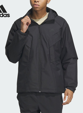 Adidas/阿迪达斯正品新款男子运动训练保暖连帽外套IS0450