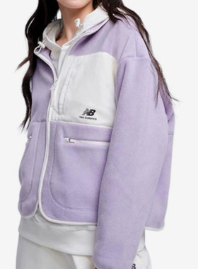 New Balance/NB正品秋冬女士短羊羔毛针织外套夹克6DC39712-DV
