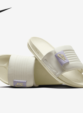Nike/耐克正品Offcourt女士透气魔术贴经典一字拖鞋DV1033-003