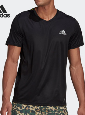 Adidas/阿迪达斯正品P.BLUE TEE MEN 男子跑步运动短袖T恤 GN5707