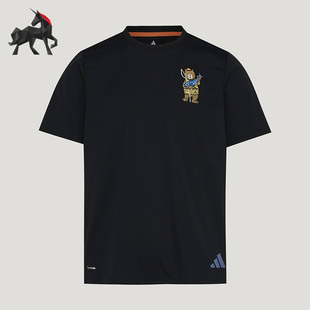 Adidas/阿迪达斯正品夏季男士休闲户外徒步运动透气短袖T恤KE3711