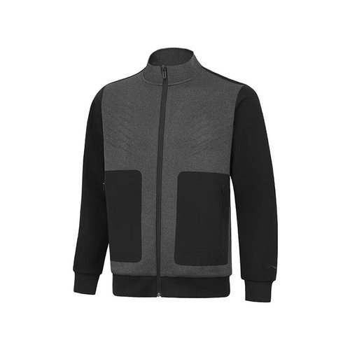 Lining/李宁正品2023新款男子运动休闲针织立领拉链外套AJDT701