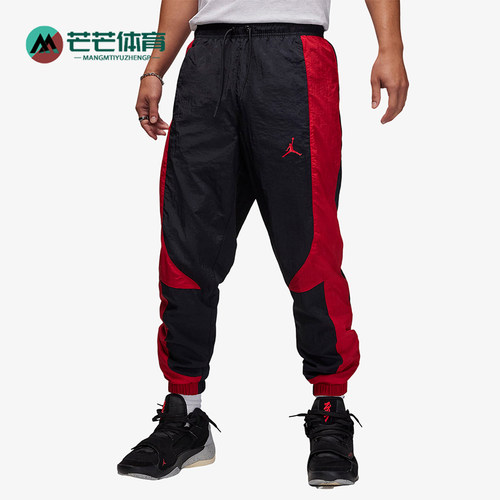 耐克男子图案印花系带束脚运动裤