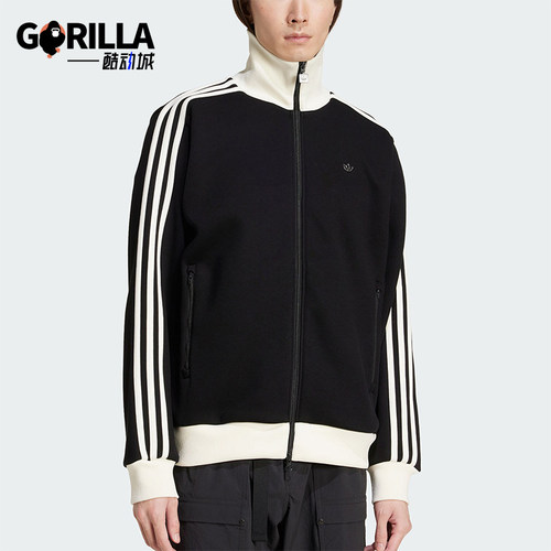 Adidas/阿迪达斯正品三叶草男士经典立领拼接运动外套JC6353