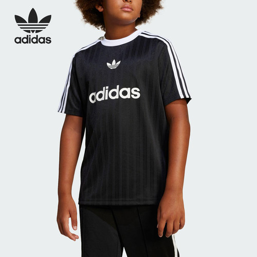 Adidas/阿迪达斯正品三叶草大童宽松休闲经典运动透气短袖JC7309