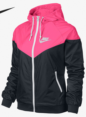 Nike/耐克官方正品WINDRUNNER女子连帽时尚防风夹克545909-019