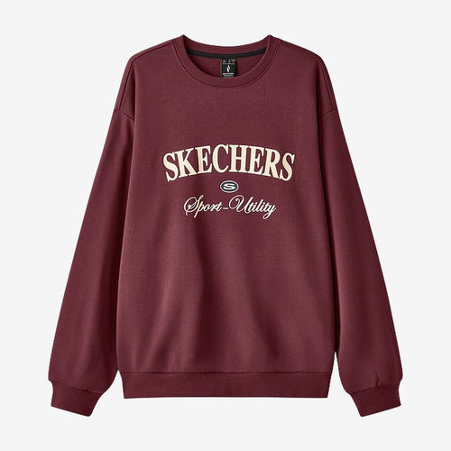 Skechers斯凯奇正品运动联盟系列男女针织套头卫衣L424U010-01UV
