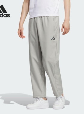 Adidas/阿迪达斯正品男士户外拒水直筒运动休闲梭织长裤KR8300