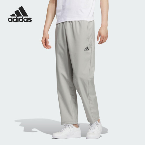 Adidas/阿迪达斯正品男士户外拒水直筒运动休闲梭织长裤KR8300