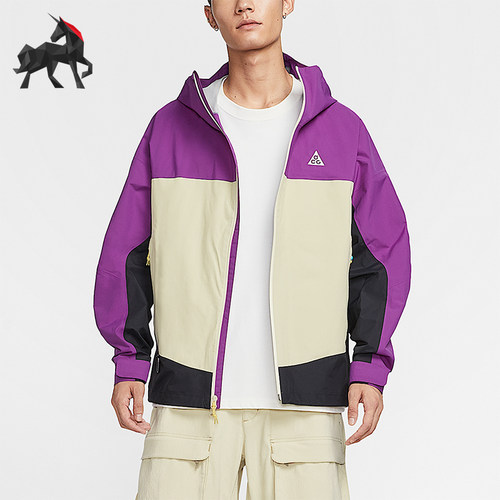 Nike/耐克正品Morpho男士拼接连帽户外时尚运动冲锋衣HJ2688-505