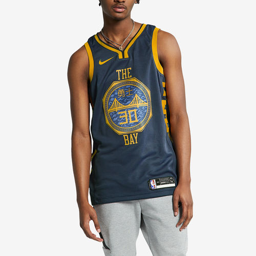 Nike耐克正品NBA勇士库里30号球迷版球衣背心篮球AJ4610-428