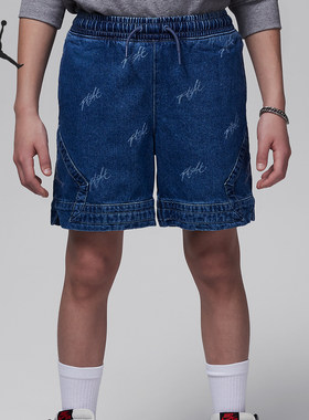 Nike/耐克正品Jordan大童时尚舒适休闲牛仔短裤HM6379-478