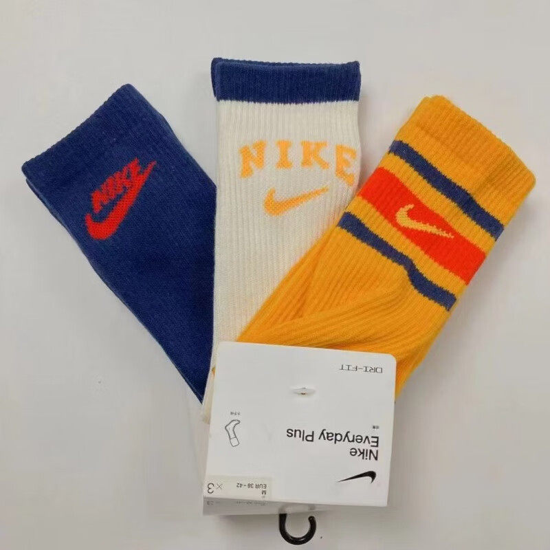 Nike耐克袜子春季新款毛巾底运动袜针织篮球袜跑步男袜女袜长筒袜