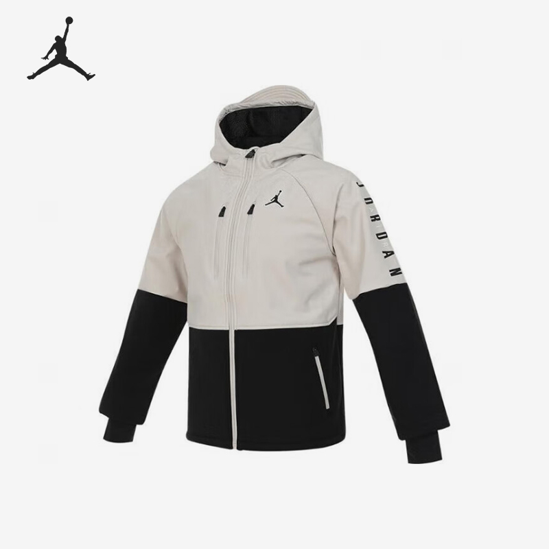 Nike/耐克正品JORDAN大童加绒保暖长袖夹克JD2442031GS-001