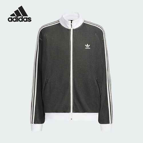 Adidas/阿迪达斯正品三叶草男士宽松三条纹休闲外套KC2619
