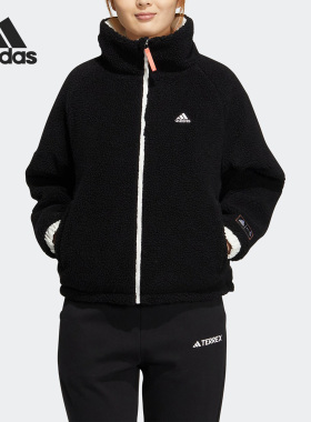Adidas/阿迪达斯正品W Y23 RVSB PD J女子双面外套棉服HY7218