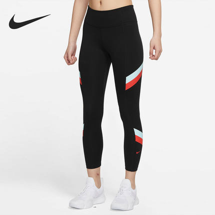 Nike/耐克正品 女子夏季紧身瑜伽健身运动八分裤 DA0918-010