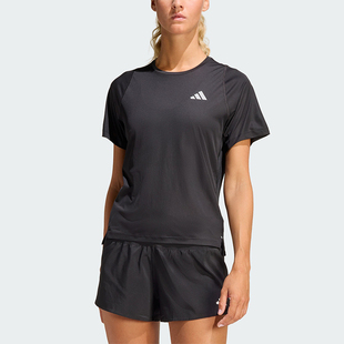 Adidas/阿迪达斯正品夏季女士训练跑步经典柔软圆领短袖T恤JZ2224