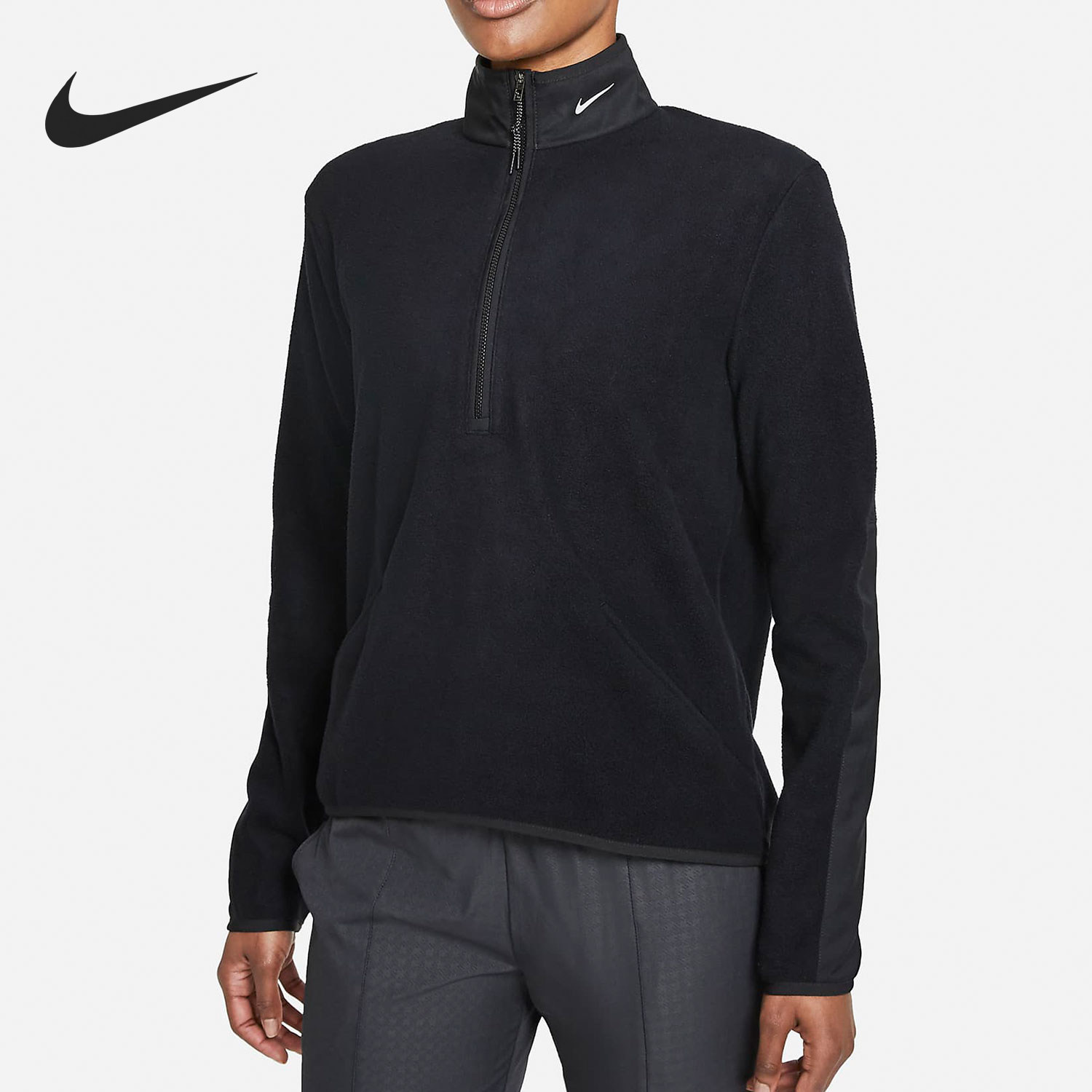 Nike/耐克正品运动女士半拉链高尔夫运动卫衣外套DA3237-010