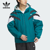 拼接保暖户外休闲运动棉服 三叶草男士 JJ4970 阿迪达斯正品 Adidas