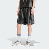 亮泽感仿皮休闲运动短裤 三叶草男士 IZ4043 阿迪达斯正品 Adidas