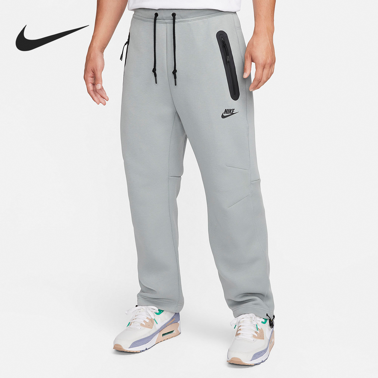 Nike/耐克正品冬季男士经典针织保暖休闲直筒束脚长裤FB8013-330