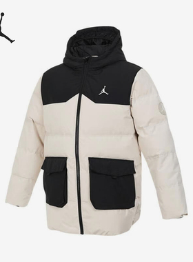 Nike/耐克正品JORDAN大童休闲拼接保暖耐穿羽绒服JD2442034GS-005