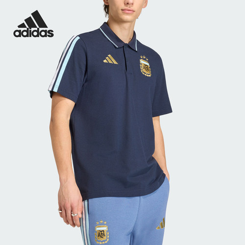 Adidas/阿迪达斯正品夏季男士运动翻领足球训练短袖POLO衫KF0326