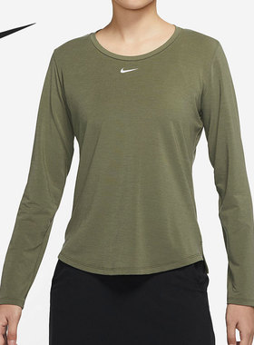 Nike/耐克官方正品Dri-FIT One Luxe 女子训练长袖T恤 DD0621-222