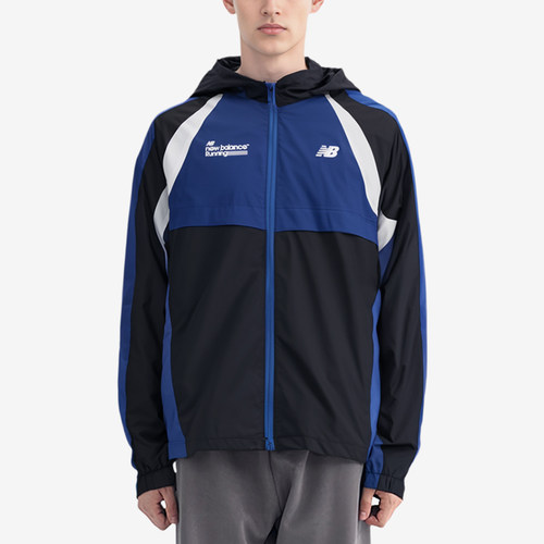 New Balance/NB正品2025新款男子梭织连帽夹克外套NAE33091-BL